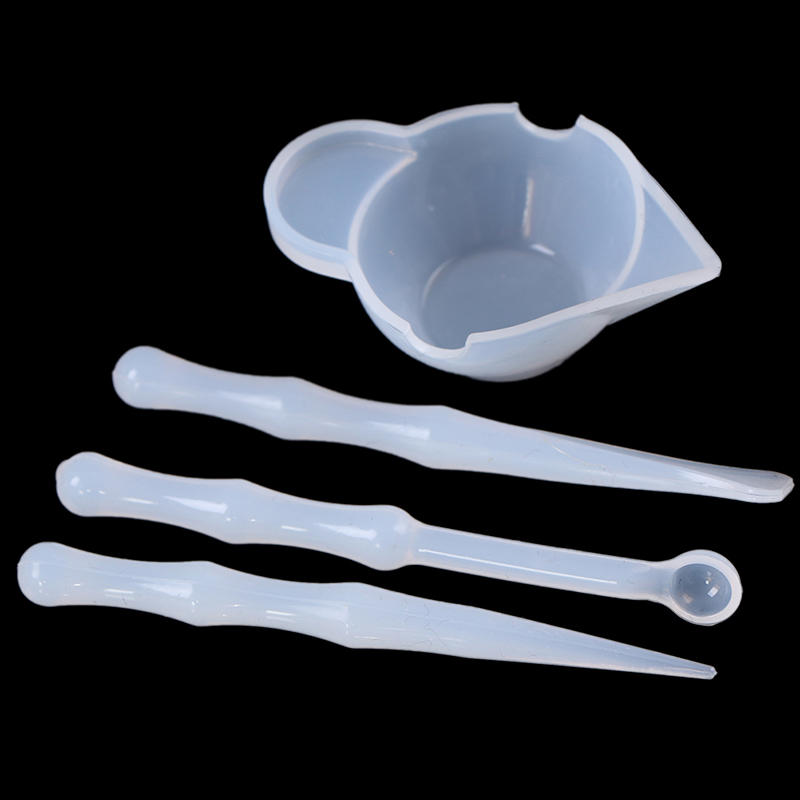 Mixing Cup Silicone - 1 Set Mischbecher Silikonform Epoxidharz-Werkzeuge DIY
