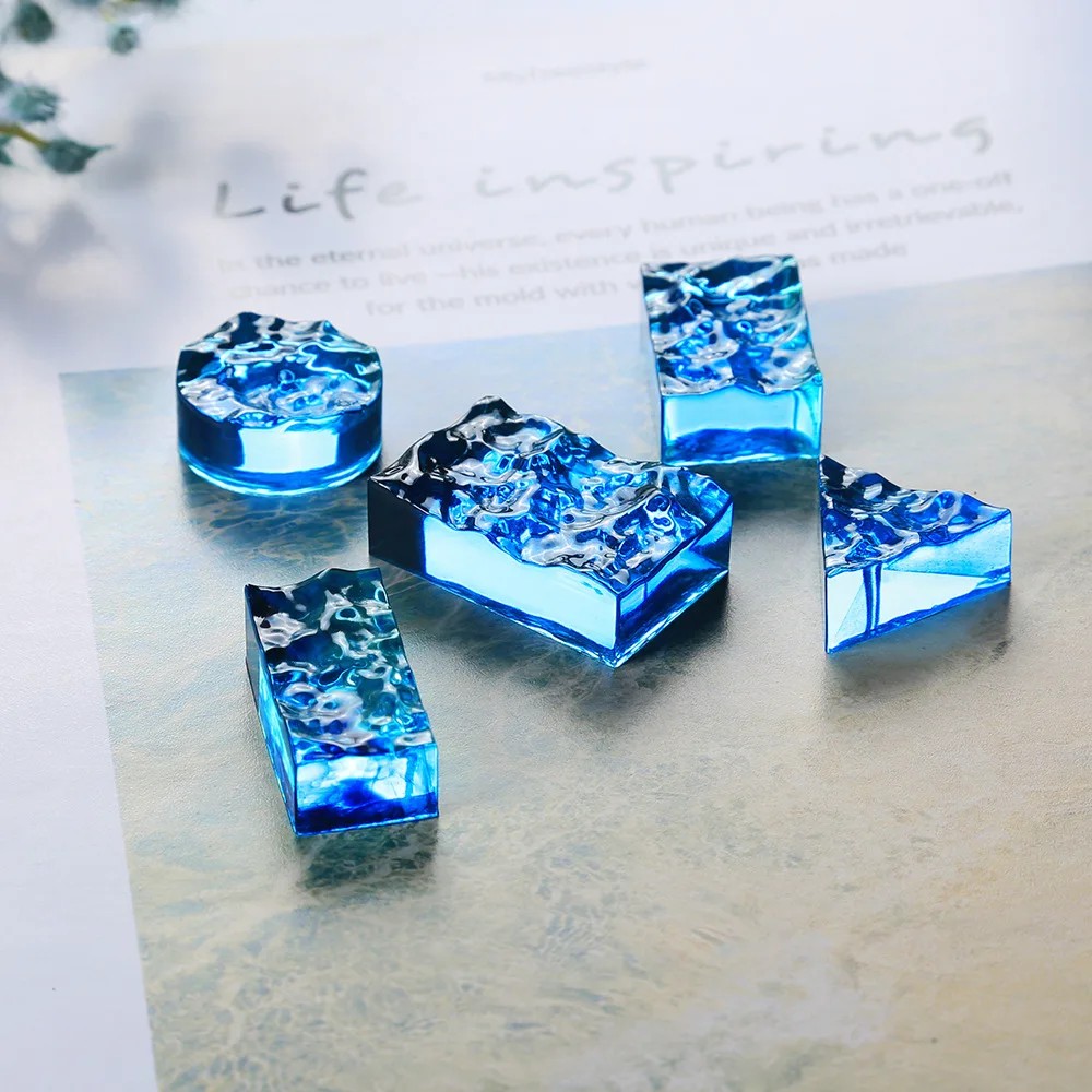 Resin Ocean Wave Mold - 2026 Hochwertige Meereswellen-Harzform Wasserwellen-Anhänger Epoxidharz-Silikonform Getrocknete