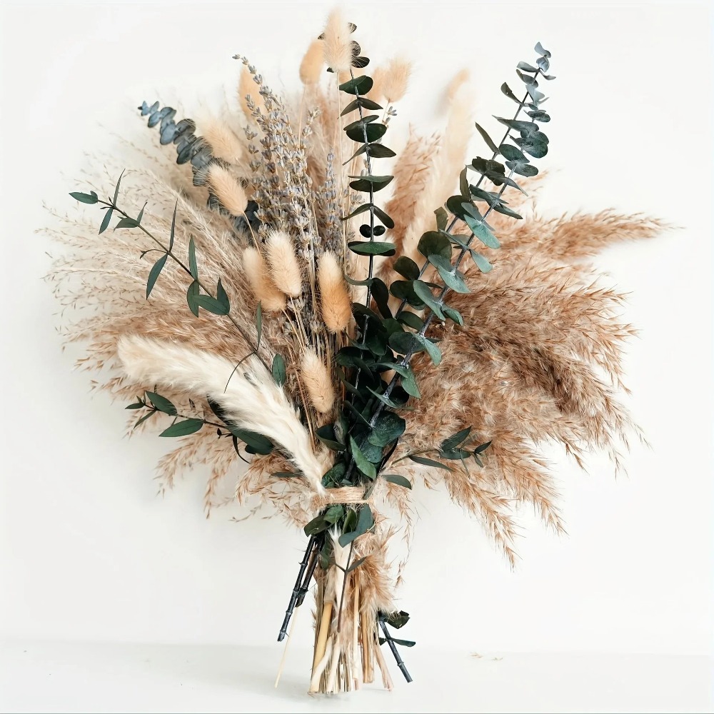 Dried Flower Bulk - 80 Stück natürliche getrocknete Blumenstrauß, Heimdekoration,