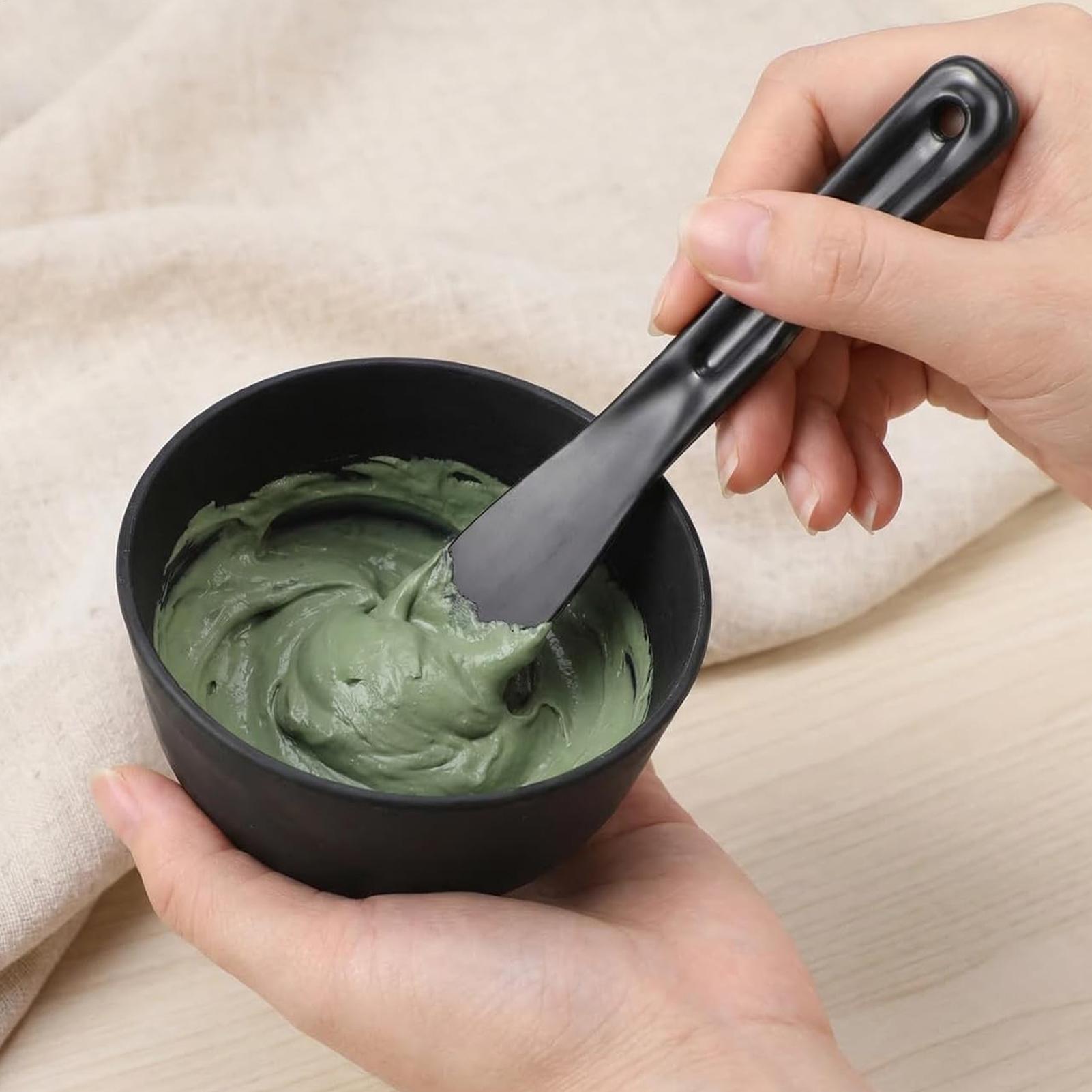 Mixing Cup Silicone - Silikon-Gesichtsmaskenschüssel-Set, Maskenstab, große Gesichtsmasken-Pulver-Mischschüssel, Spatel, DIY-Hautpflegeset,