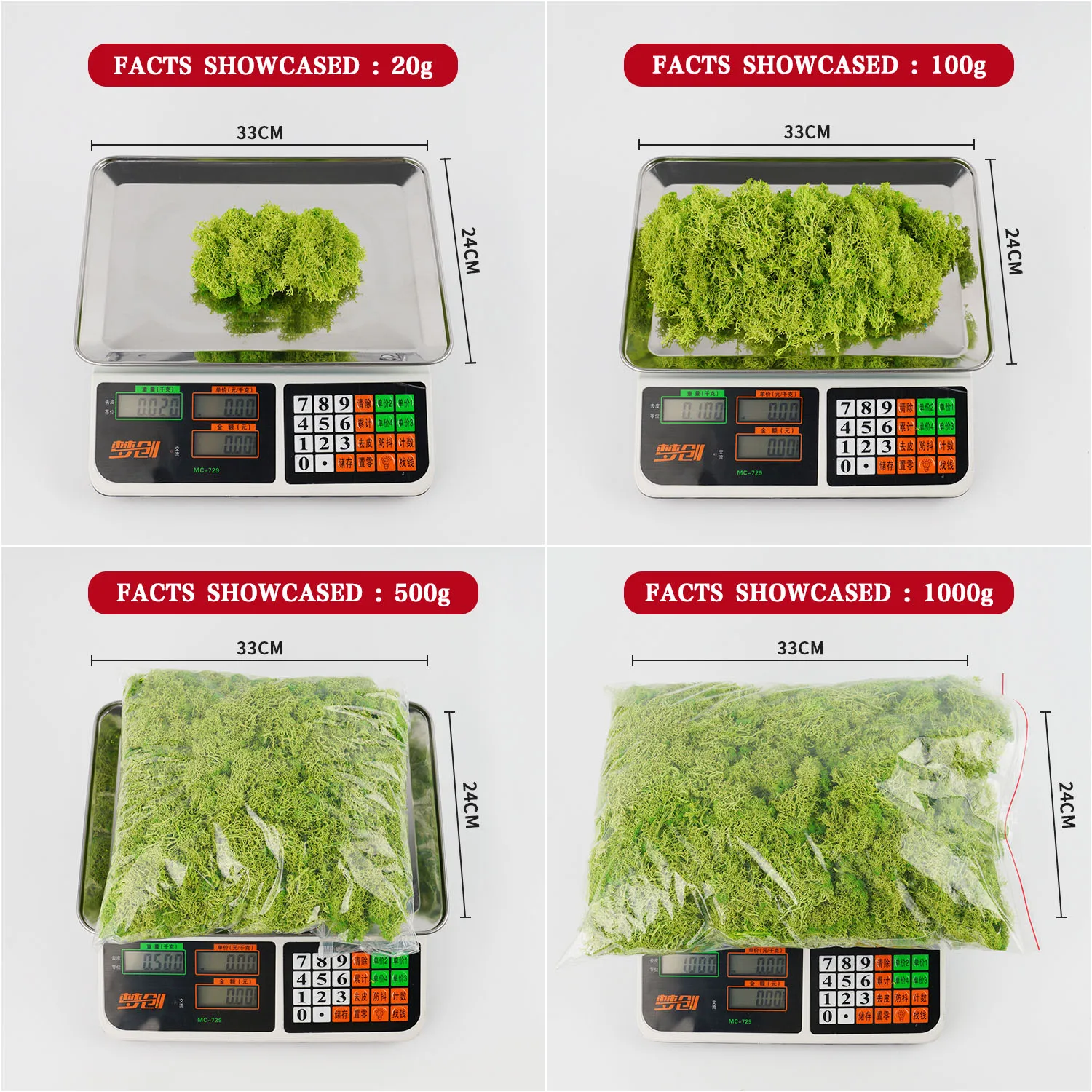 20–200 g künstliche grüne Pfla – Terrarium Moss Art Bewertung und Preis