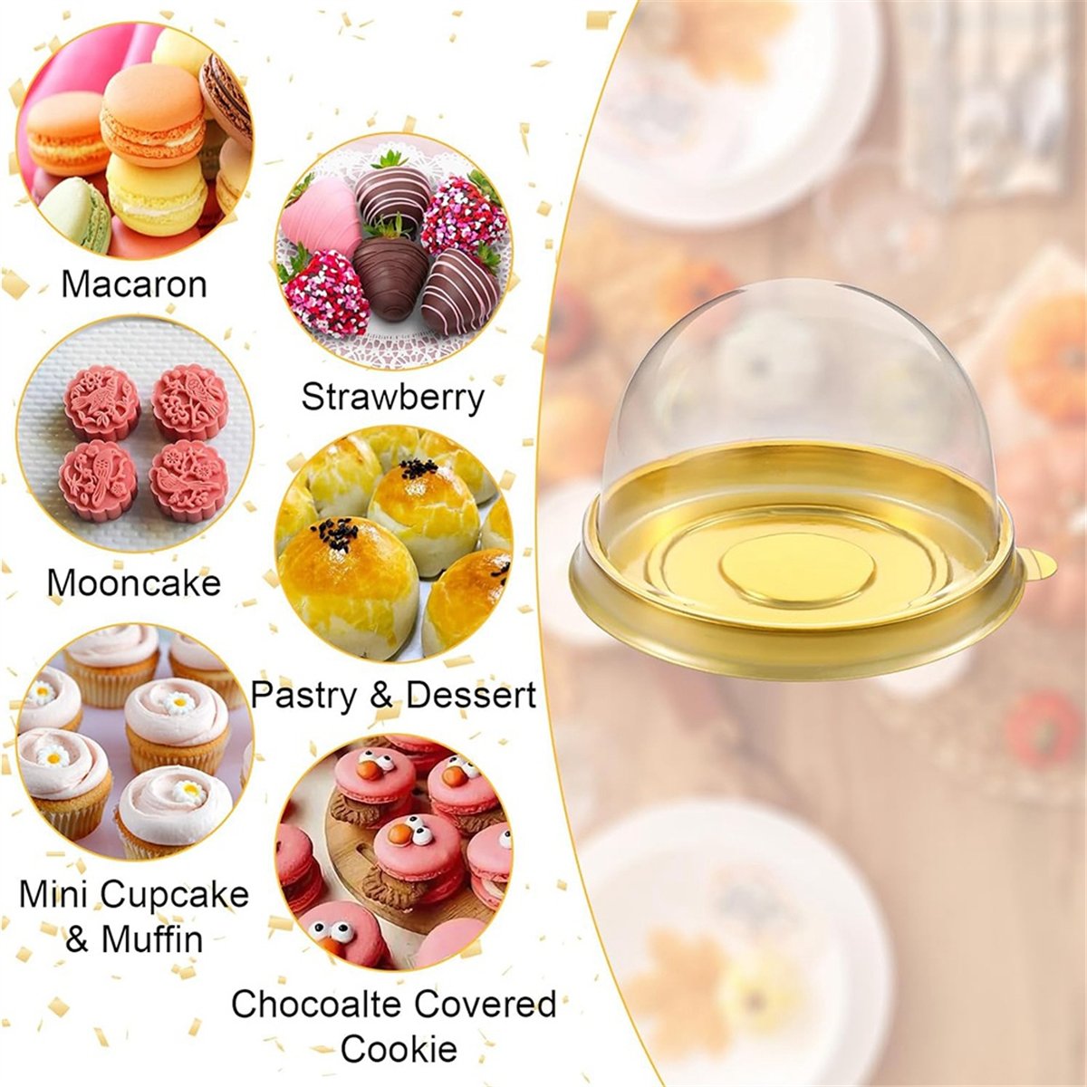 【A47T】Charcuterie-Kuppeln mit  – Dome Mold Clear Bewertung und Preis