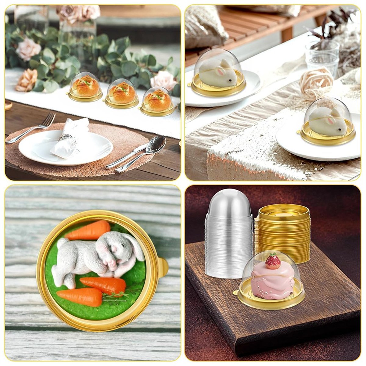 【A47T】Charcuterie-Kuppeln mit  – Dome Mold Clear Bewertung und Preis